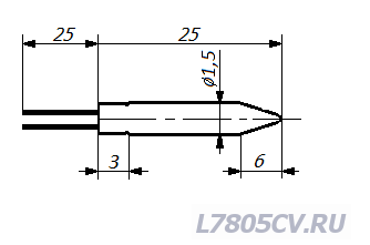Терморезистор СТ3-14 размеры