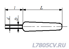 Терморезистор СТ4-16 размеры