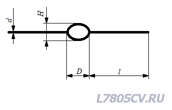 Терморезистор СТ3-18 размеры